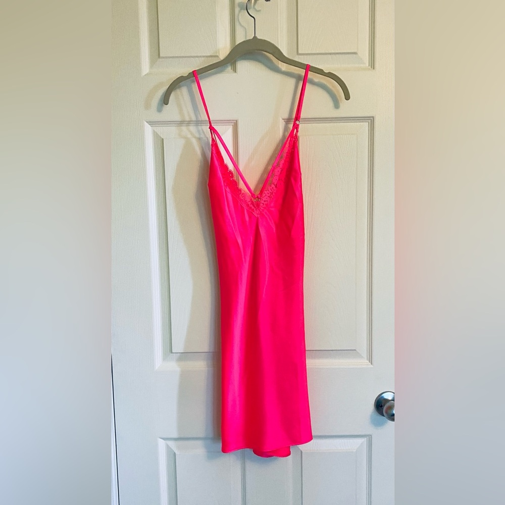Victoria's Secret Bold Pink Slipdress/slip